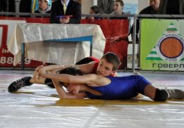 Международный турнир по вольной борьбе в Ивано-Франковске.