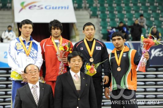 Чемпионат Азии 2012 по вольной борьбе, результаты соревнований.