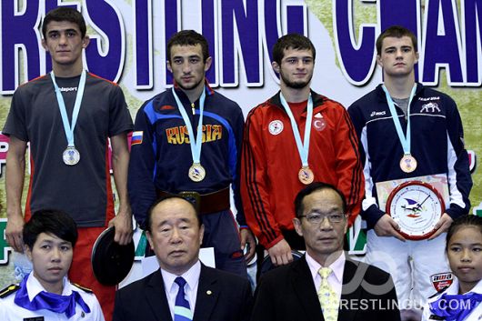 Результаты первого дня Чемпионата мира по Греко-римской борьбе среди молодежи. Паттайя 2012