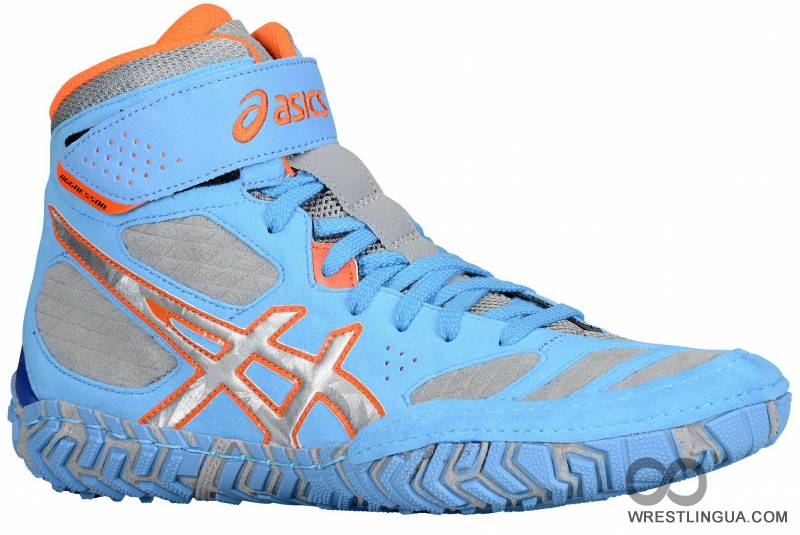 Продам борцовки Asics Aggressor 2 Dusty Blue/Silver/Red Orange J300Y.3893. Оригинал