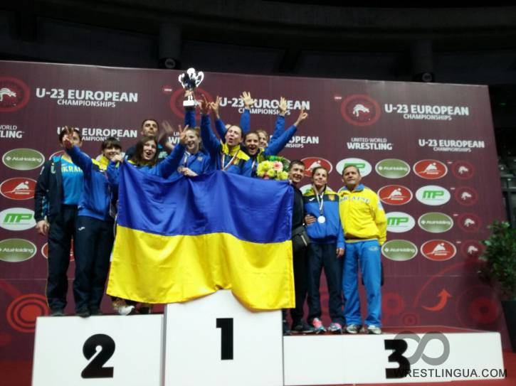 Женская Сборная Украины по вольной борьбе U-23 выиграла Чемпионат Европы-2016, россиянки вторые. + Фото.