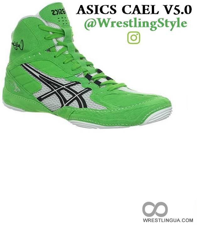 Продам борцовки, боксерки Asics Cael V5.0. Оригинал Electric Green/Black/White J202Y-7090