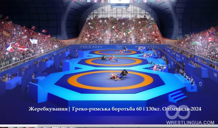 Греко-римська боротьба  60 і 130кг на Олімпійських іграх в Парижі-2024, жеребкування, турнірні сітки, шахматки на 5.08.2024